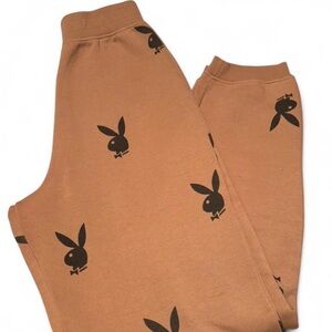 PLAYBOY X MISSGUIDED Tan Joggers